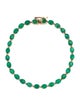 Jewelmak 14K 3.94ctw Emerald Tennis Brace;et