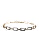 Jewelmak 14K Sapphire Link Bracelet