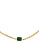 Jewelmak 14K Emerald Station Bracelet