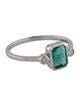 Jewelmak 14K Emerald & Diamond Cocktail Ring