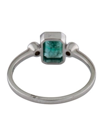 Jewelmak 14K Emerald & Diamond Cocktail Ring