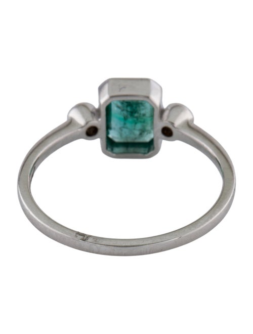 Jewelmak 14K Emerald & Diamond Cocktail Ring
