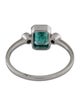 Jewelmak 14K Emerald & Diamond Cocktail Ring