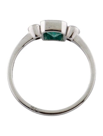Jewelmak 14K Emerald & Diamond Cocktail Ring