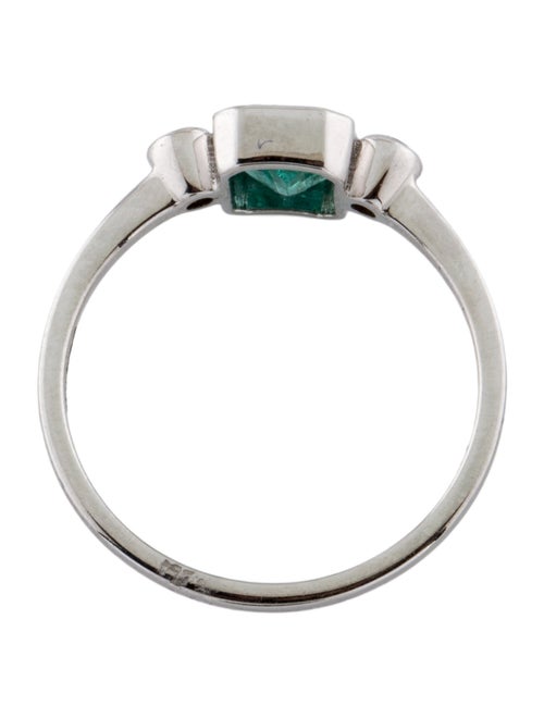 Jewelmak 14K Emerald & Diamond Cocktail Ring