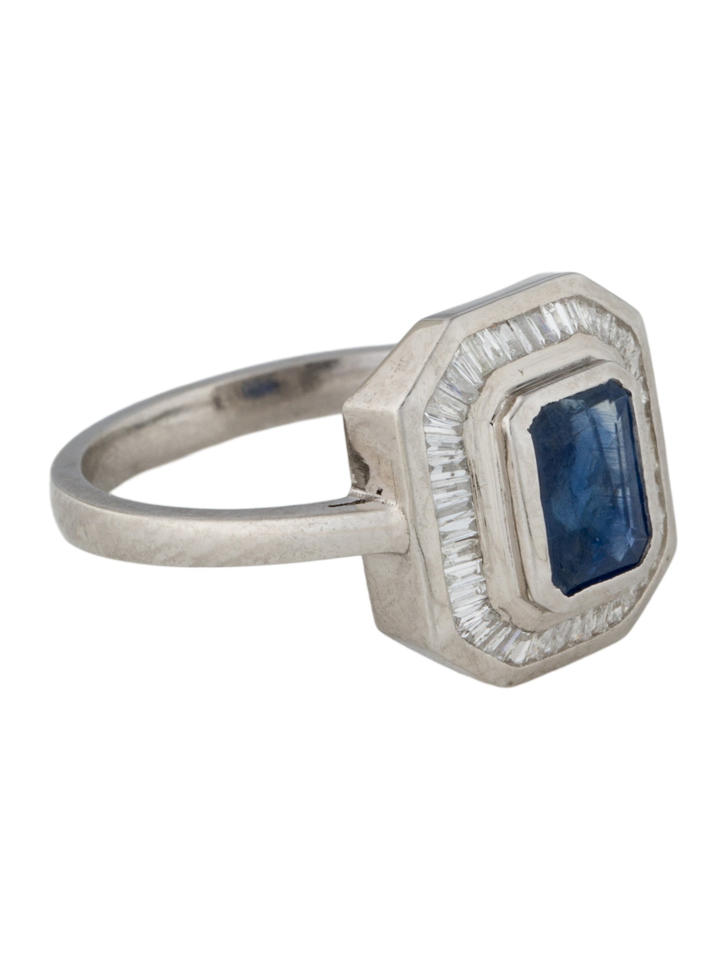 Jewelmak 14K 1.11ct Sapphire & Diamond Cocktail Ring