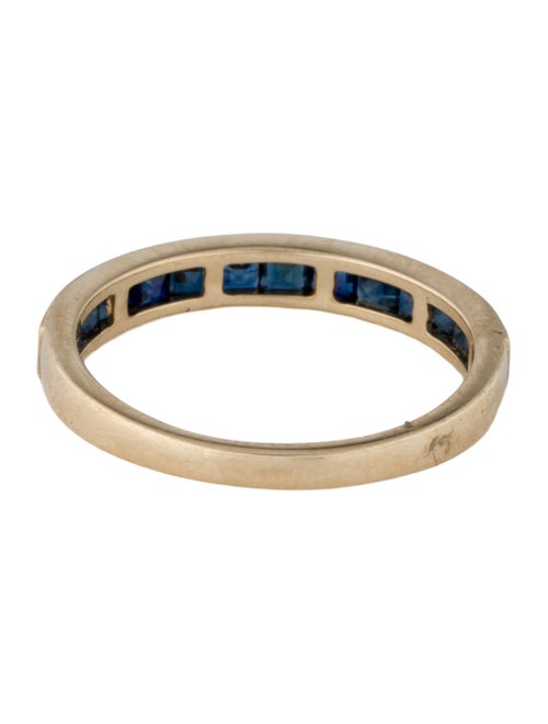 Jewelmak 14K 1.00ctw Sapphire Band