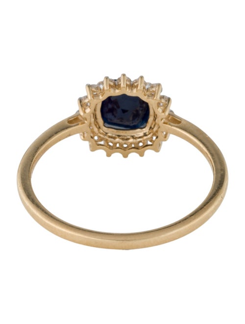 Jewelmak 18K Sapphire & Diamond Cocktail Ring