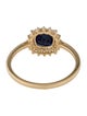 Jewelmak 18K Sapphire & Diamond Cocktail Ring