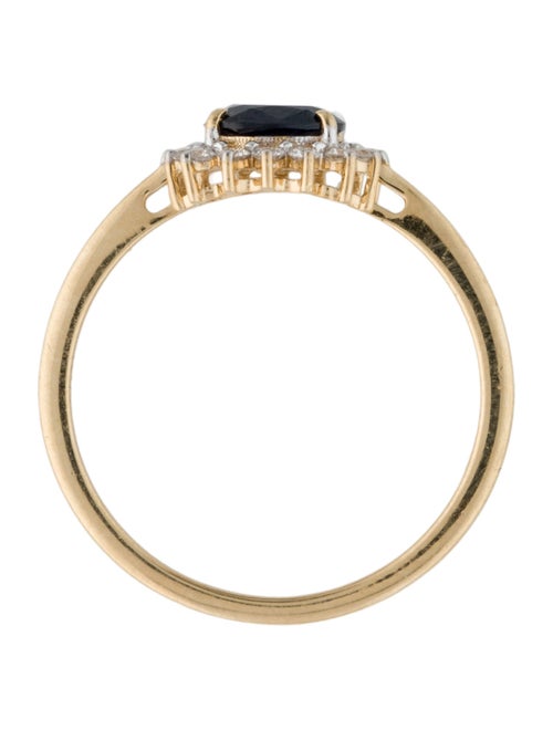 Jewelmak 18K Sapphire & Diamond Cocktail Ring