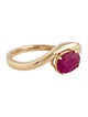 Jewelmak 14K 1.14ct Ruby Solitaire Ring