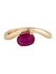 Jewelmak 14K 1.14ct Ruby Solitaire Ring
