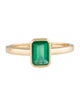 Jewelmak 18K Emerald Cocktail Ring
