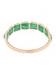 Jewelmak 18K Emerald Band