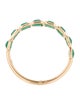 Jewelmak 18K Emerald Band