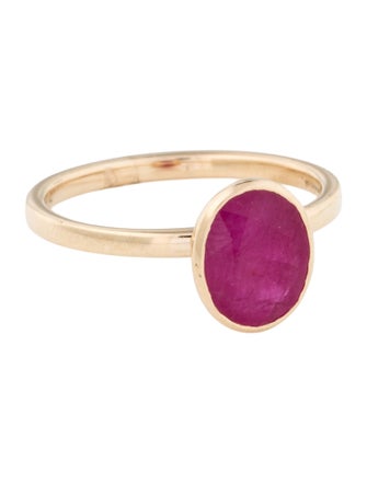 Jewelmak 14K Ruby Cocktail Ring