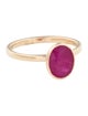 Jewelmak 14K Ruby Cocktail Ring
