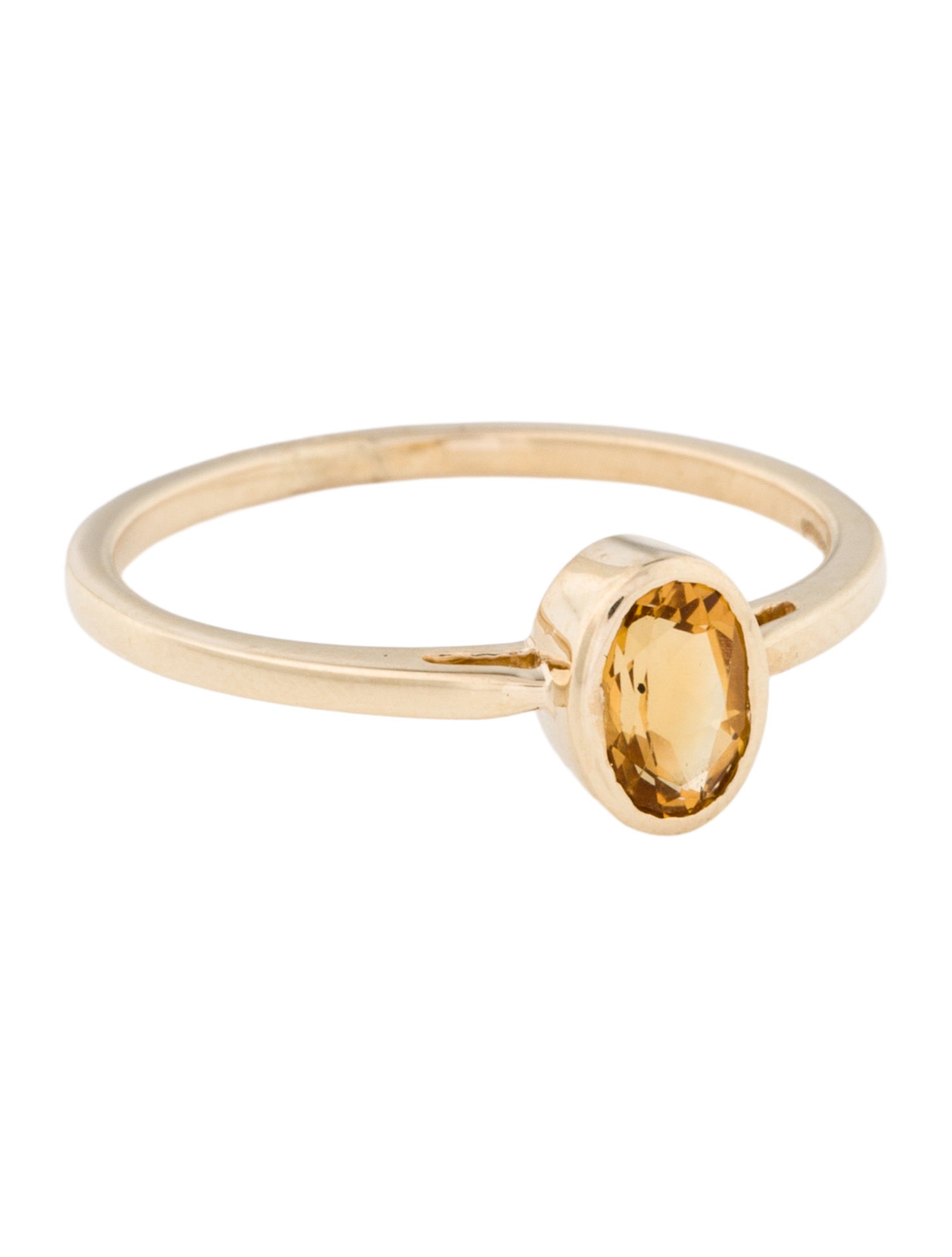 Jewelmak 14K Citrine Cocktail Ring