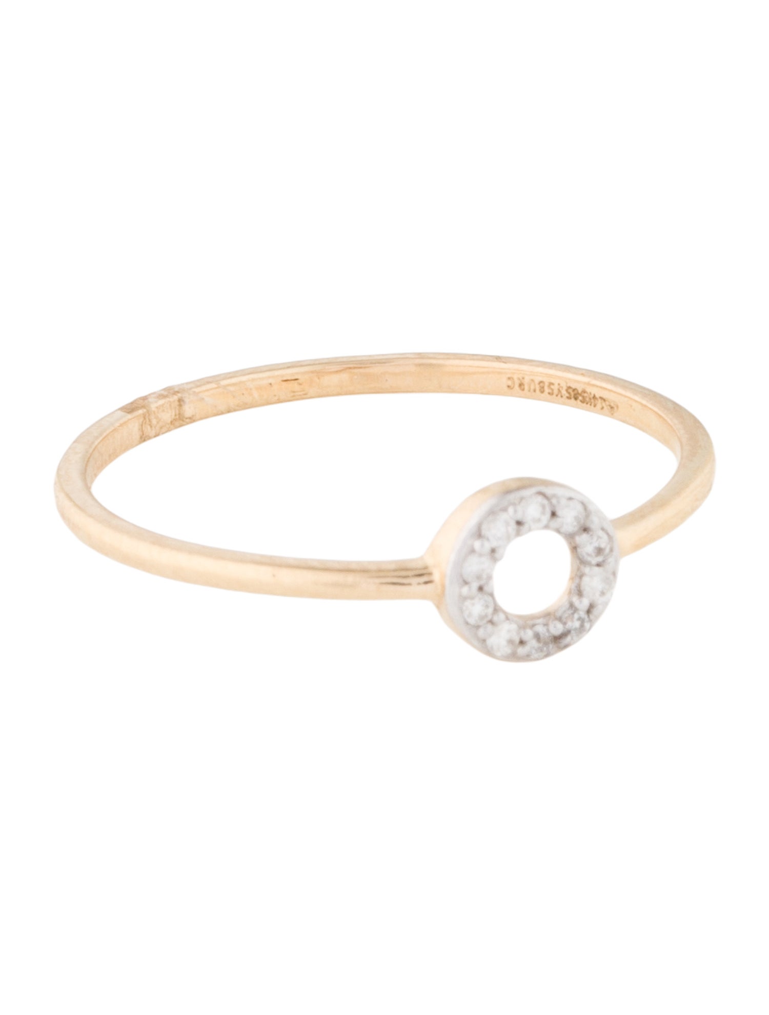 Jewelmak 14K Diamond Circle Cocktail Ring