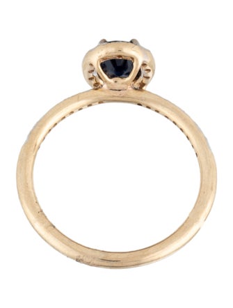 Jewelmak 14K Sapphire & Diamond Cocktail Ring