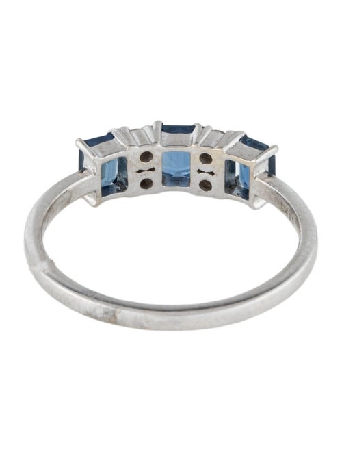 Jewelmak 14K Sapphire & Diamond Band