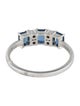 Jewelmak 14K Sapphire & Diamond Band