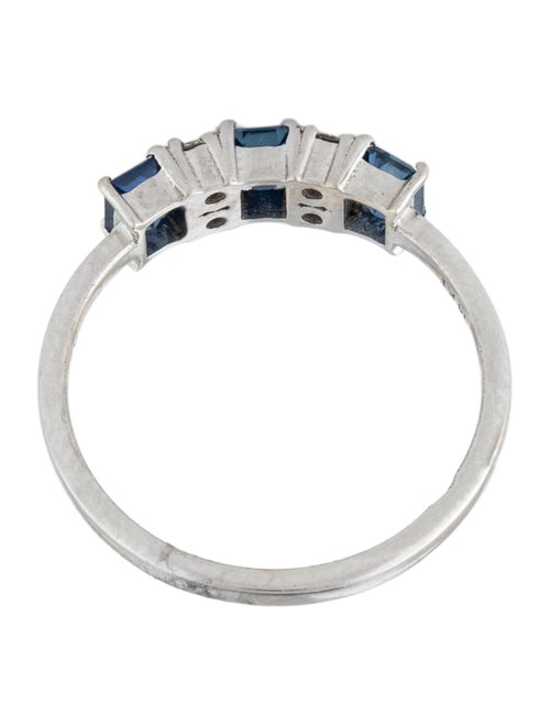 Jewelmak 14K Sapphire & Diamond Band