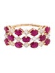Jewelmak 14K Ruby & Diamond Cocktail Ring