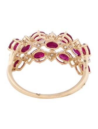 Jewelmak 14K Ruby & Diamond Cocktail Ring