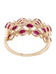 Jewelmak 14K Ruby & Diamond Cocktail Ring