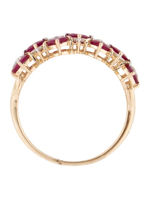 Jewelmak 14K Ruby & Diamond Cocktail Ring