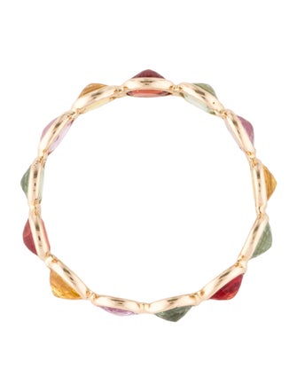 Jewelmak 14K 2.34ctw Sapphire Eternity Band