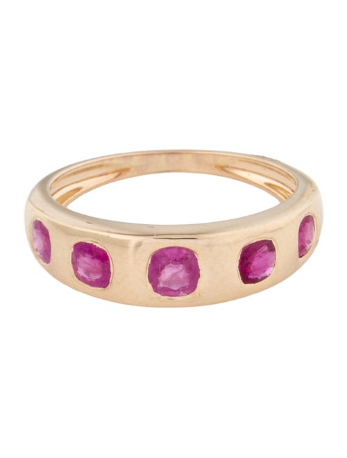 Jewelmak 14K Ruby Band