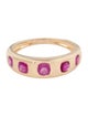 Jewelmak 14K Ruby Band