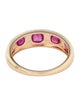 Jewelmak 14K Ruby Band
