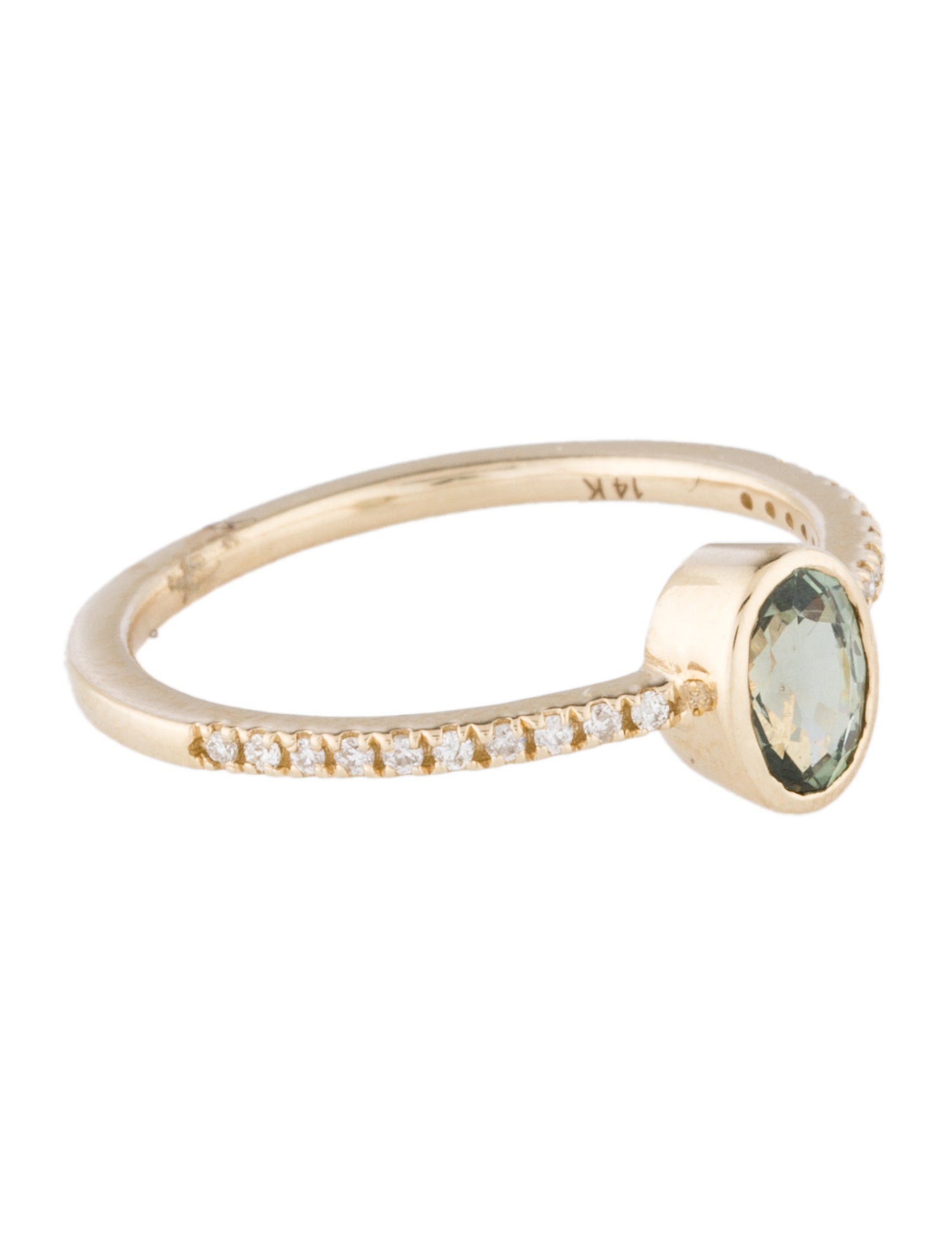 Jewelmak 14K Sapphire & Diamond Cocktail Ring