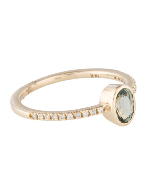 Jewelmak 14K Sapphire & Diamond Cocktail Ring