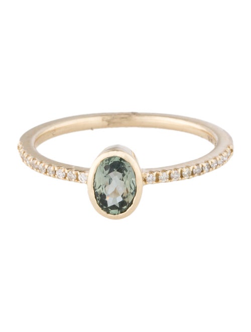 Jewelmak 14K Sapphire & Diamond Cocktail Ring