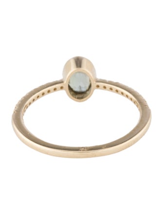 Jewelmak 14K Sapphire & Diamond Cocktail Ring