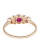 Jewelmak 14K Ruby & Diamond Cocktail Ring
