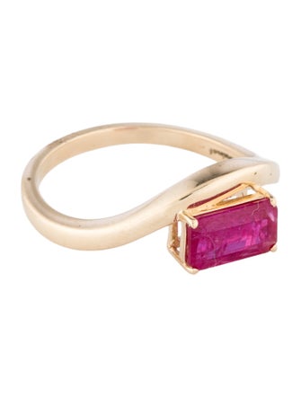 Jewelmak 14K 1.04ct Ruby Cocktail Ring