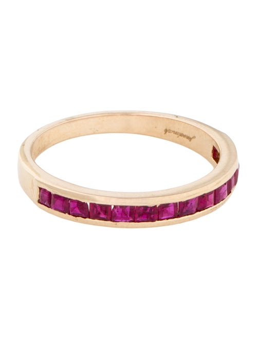 Jewelmak 14K 1.07ctw Ruby Band