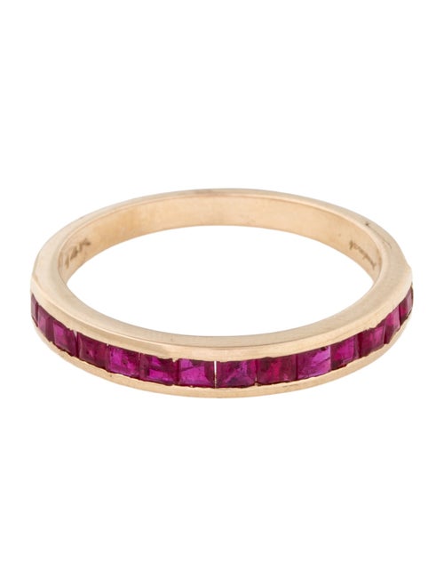 Jewelmak 14K 1.07ctw Ruby Band