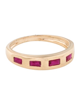 Jewelmak 14K Ruby Band