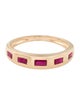 Jewelmak 14K Ruby Band