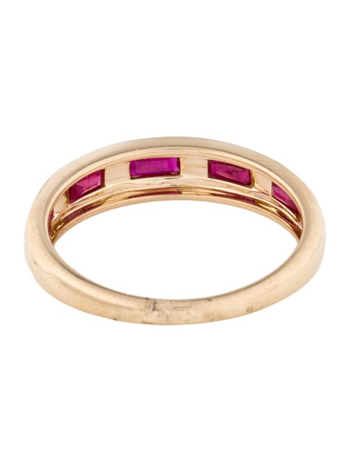Jewelmak 14K Ruby Band