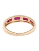 Jewelmak 14K Ruby Band