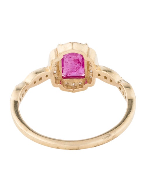 Jewelmak 14K Ruby & Diamond Cocktail Ring