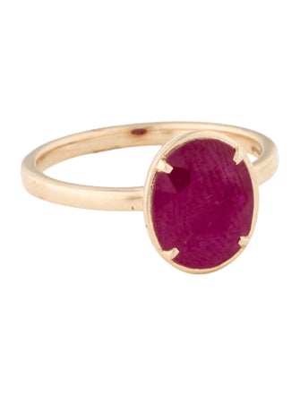 Jewelmak 14K 2.77ct Ruby Cocktail Ring