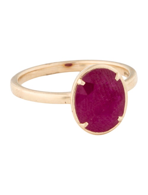 Jewelmak 14K 2.77ct Ruby Cocktail Ring